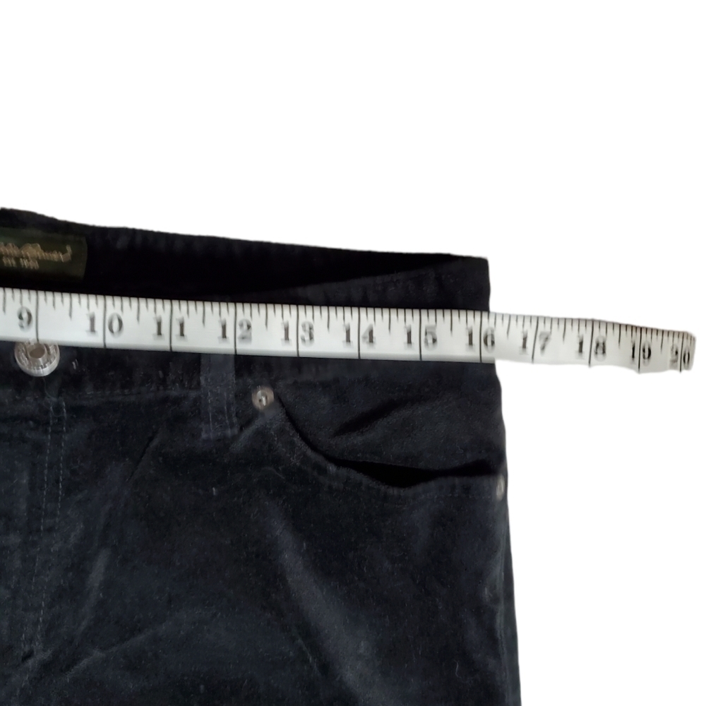 EDDIE BAUER black velvet pants 8 - Picture 3 of 6